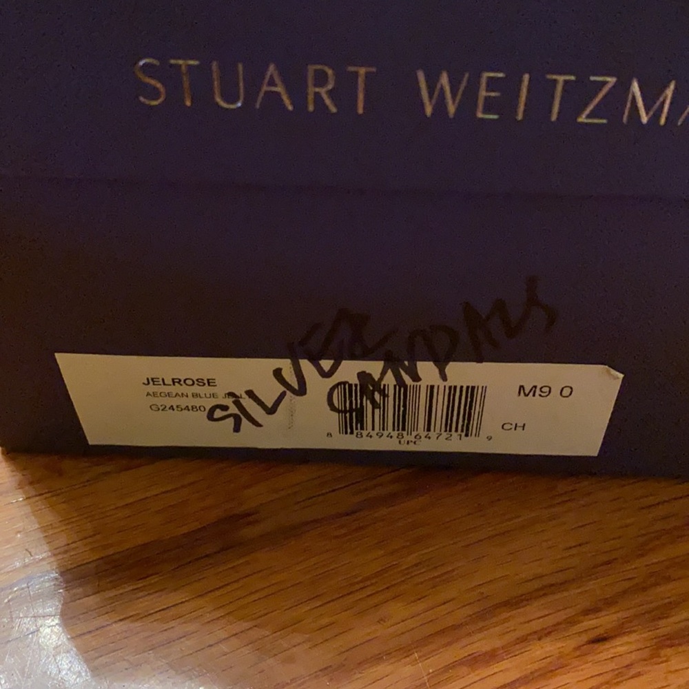 SW silver heeled strap sandals - Picture 6 of 6